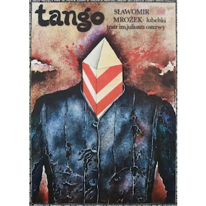 1984 Original Polnisches Theater Plakat, Tango von Slawomir Mrozek