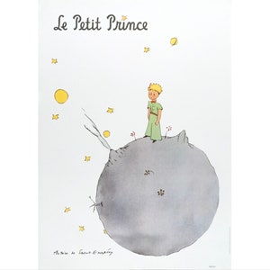 Franse tentoonstellingsposter 2014, Le Petit Prince (de kleine prins en zijn asteroïde)