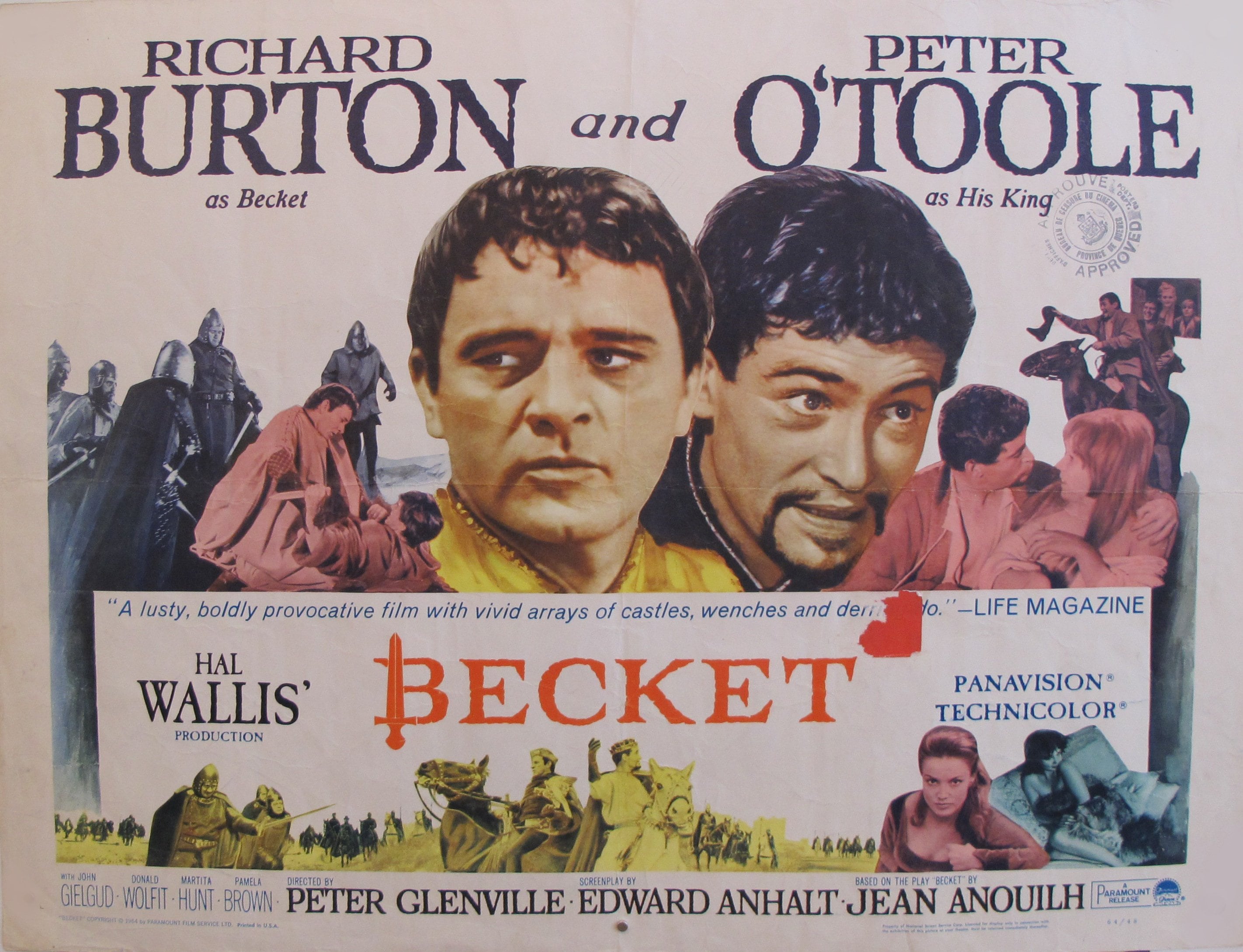 1964年オリジナルアメリカ映画ポスター - リチャード・バートンと
