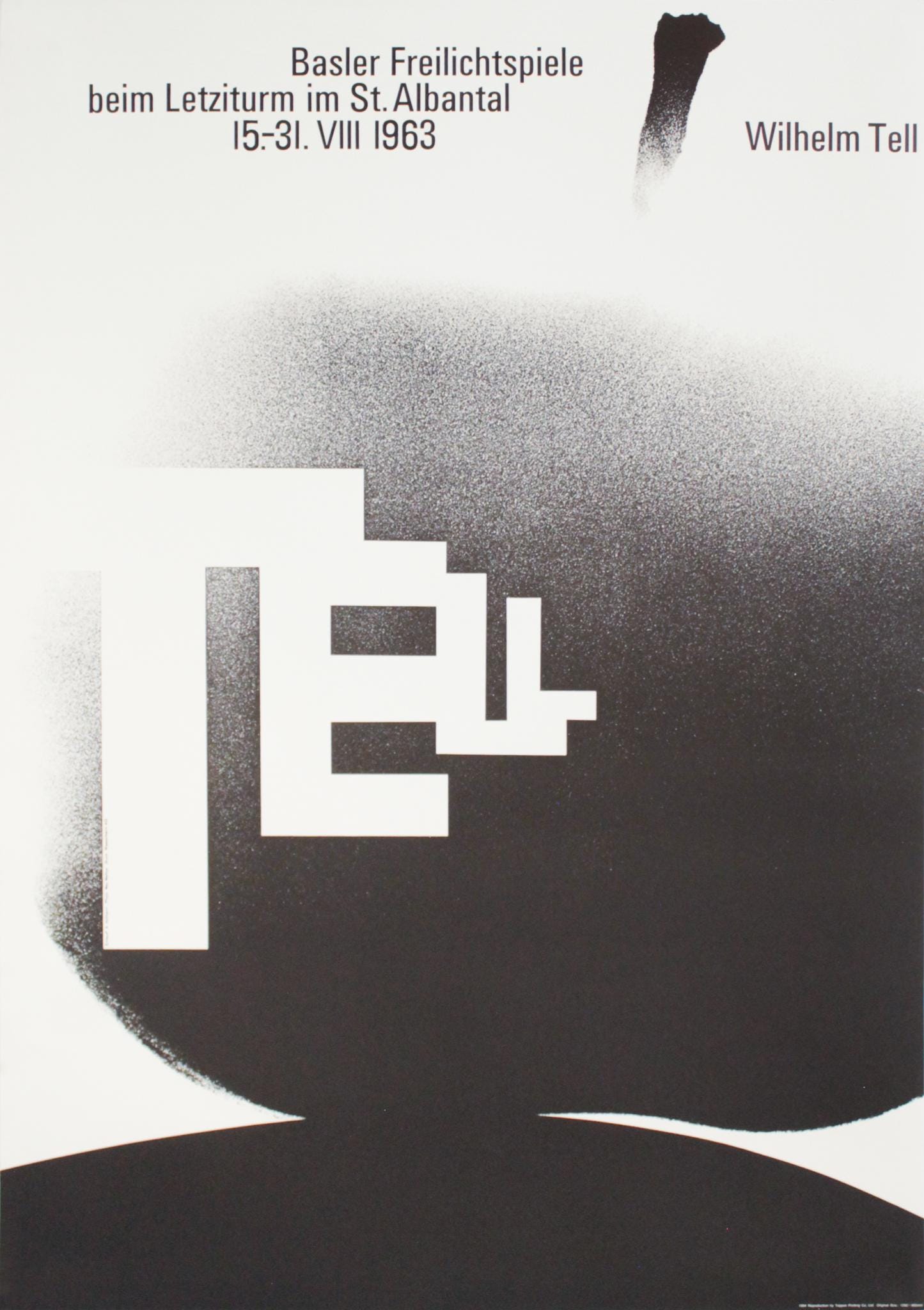 1994 Original Swiss Poster, Wilhelm Tell (the 100 Best Posters