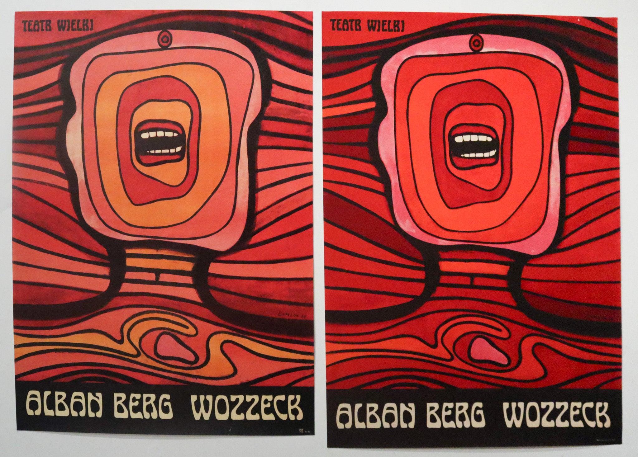 1964 Vintage Polish Opera Poster, Alban Berg's Wozzeck at Teatr