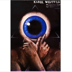 1983 Polish Poster, Karol Wojtyła (Pope John Paul II), Pagowski