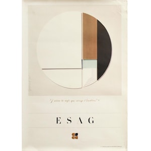 1990 French Exhibition Poster, ESAG - Garamont