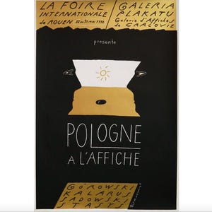 1992年、ポーランドの展覧会ポスター「Pologne à l'Affiche」、ルーアン国際協会 - カラルスにて