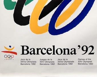 Pin's Officiel JO Barcelone 1992 - Logo - Édition Originale - Occasion