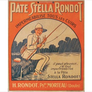 1920s Original French Advertising Carton, Pate Stella Rondot