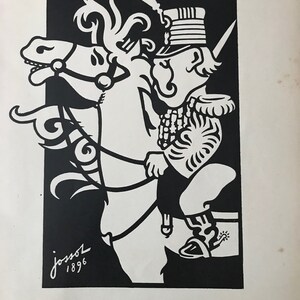1896 Original French Art Nouveau Sheet, Mince de Trognes!!! Victor Hugo