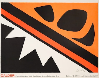 2000 Original American Exhibition poster - La Grenouille et la Scie (Reissue), Alexander Calder