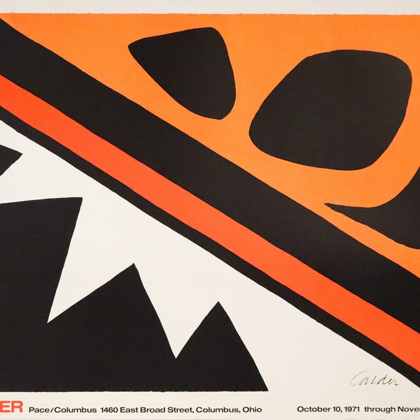 2000 Original American Exhibition poster - La Grenouille et la Scie (Reissue), Alexander Calder