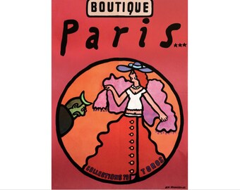 1978 Boutique Paris for collection PROJEKT - Mlodozeniec (fancy woman with green man)