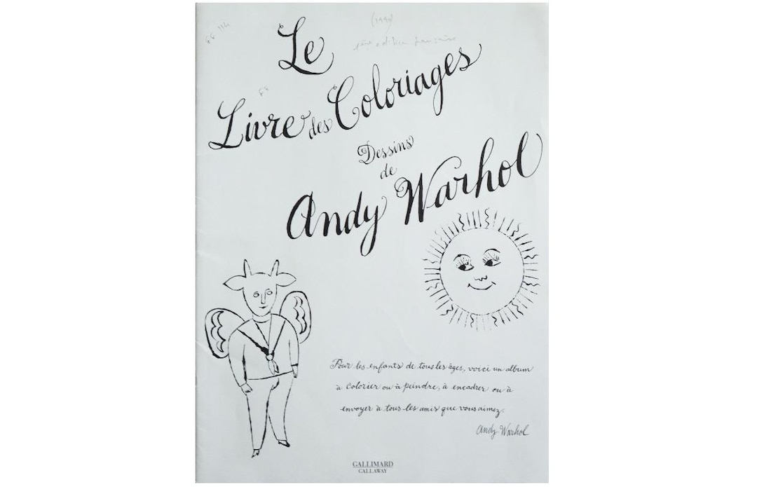 Le Livre des Coloriages Andy Warhol⭐︎塗り絵 1990年 アンディ・ウォーホルぬり絵本 - Le Livre des Coloriages