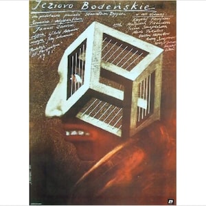1986 Polish Movie Poster, Jezioro Bodeńskie (Janusz Zaorski, dir.) - Pagowski