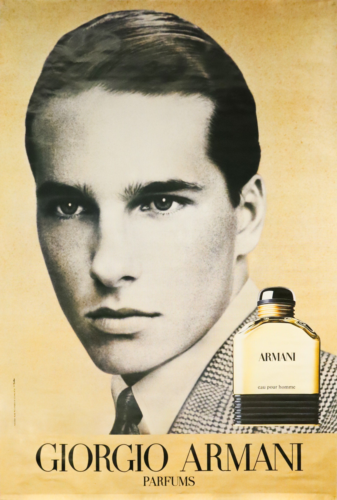 1988 Original French Perfume Poster - Giorgio Armani Parfums