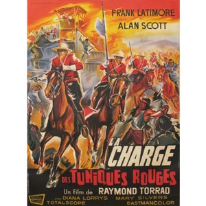 1964 Vintage Movie Poster - Charge des tuniques rouges