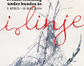 Cartel de la exposición sueca de 2004 - Diseño sueco de los últimos 100 años, Liljevalchs Konsthall