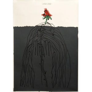 1985 Czech Poster, &quot;The people live!&quot; (Lidice Ziji!) (Josef Flejsar)