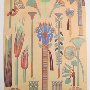 1910 Egyptian Decorator Prints #1 - The Grammar of Ornament by Owen Jones