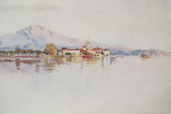 ITALY Lake Orta Oleanders Lago d/'Orta 1905 old antique print picture