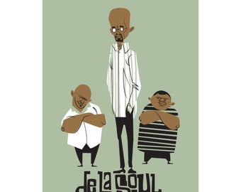 2007 American Concert Poster, De La Soul (Belly Up) Framed