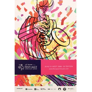 2008 Canadian Music Poster, Festi Jazz Rimouski