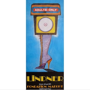 Franse tentoonstellingsposter uit 1979, alleen voor volwassenen - Lindner