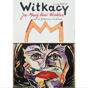 1985 Original Polnisches Theater Plakat, Witkcy, Kostko