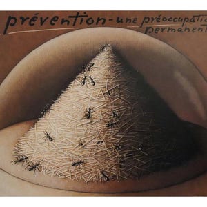1993 Polish Poster - La Prévention, une préoccupation permanente, APSAM (Prevention, a permanent concern) - (Gorowski)