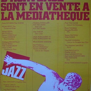 1980s French Contemporary Poster, Les Lundisques D&#39;Hortense