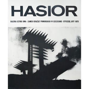 1975 Original Polish Exhibition Poster, Hasior at the Galeria Sztuki Bwa