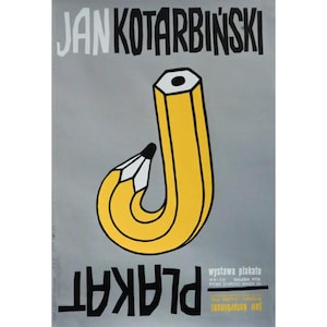 1978 Polish Poster Exhibition Poster, Jan Kotarbinski, (Pencil)