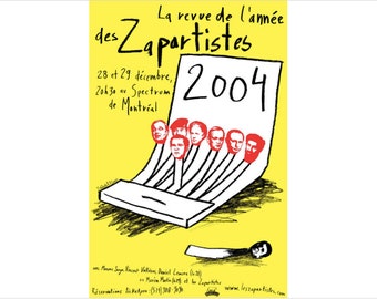 2004 Contemporary Poster, La revue de l'année des Zapartistes