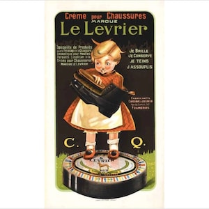 1920s Original French Art Deco Poster, Le Levrier - Lambelin