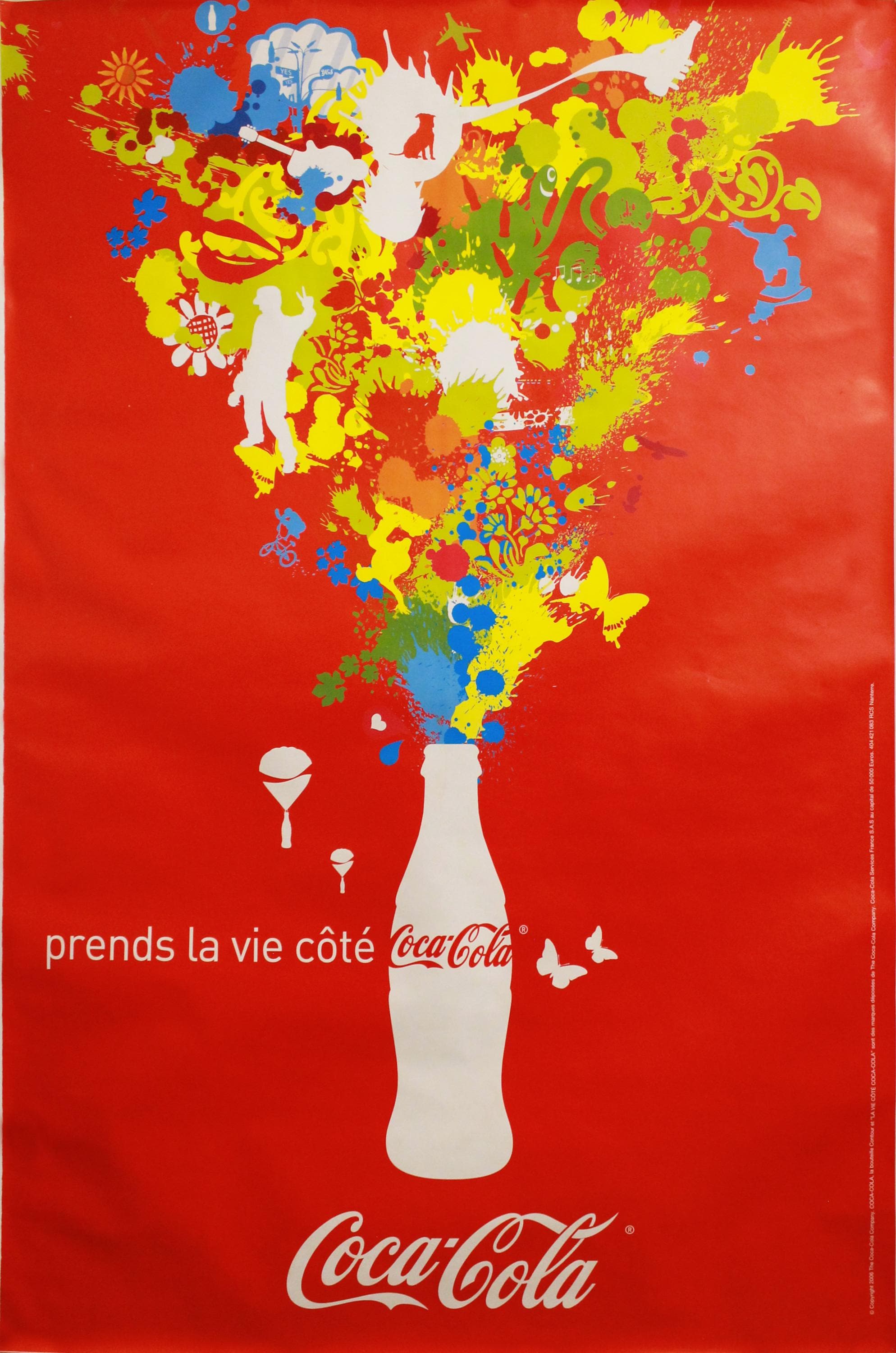 2006 広告ポスター - Prend la vie du côté コカ・コーラ (レッド