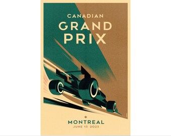 2023 Contemporary Mads Berg Sports Poster - Canadian Grand Prix, Montreal
