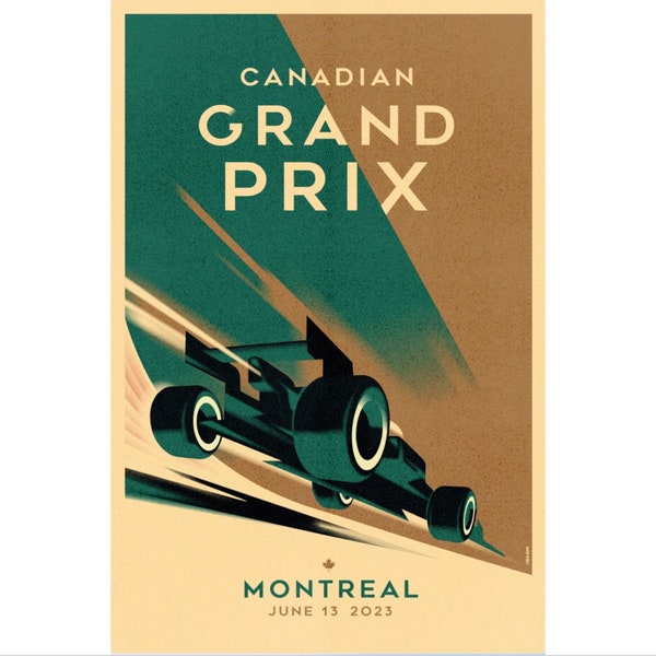 2023 Contemporary Mads Berg Sports Poster - Canadian Grand Prix, Montreal