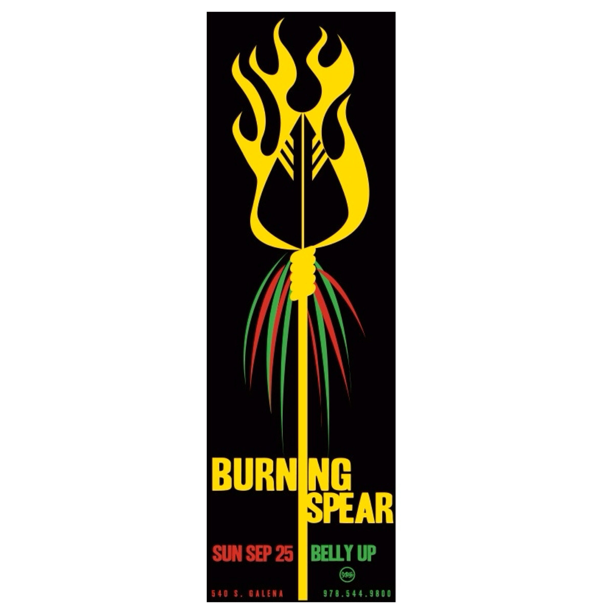 2005 American Concert Poster, Burning Spear (belly Up) - Etsy