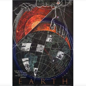 1958 Original American Poster - Earth by the National Academy of Science