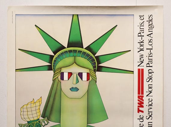 1983 Original French Exhibition Poster, L'amérique Regarde La