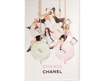 2024 Bus Shelter French Perfume Poster, Chance by Chanel