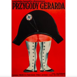 1970 Polish Film Poster, Przygody Gerarda (The Adventures of Gerard, dir. Jerzy Skolimowski) - Nasfeter
