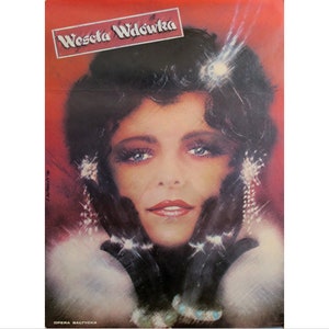 1963 Original Polish Opera Poster, Wescta Wdowka (The Merry Widow)