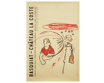 2019 French Exhibition Poster, Château Lacoste by Jean-Michel Basquiat (After)