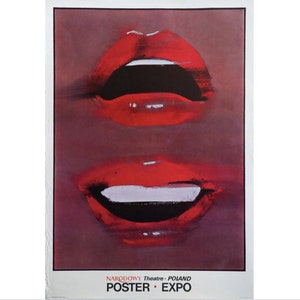 1981 Polish Exhibition Poster, Poster Exposition at the National Theatre - Swierzy