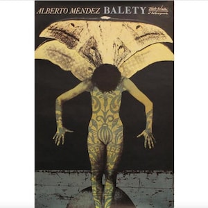 1979 Polish Ballet Poster, Balety by Alberto Mendez - Klimowski