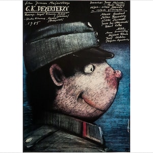 1985 Polish Movie Poster, C.K. Dezerterzy (Janusz Majewski, director) - Pagowski