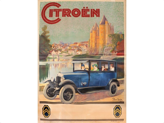 シトロエン ポスター アンドレ・フランソワ 1925 年ヴィンテージ