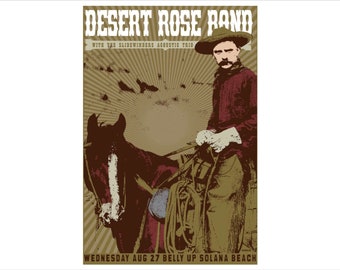 2008 American Concert Poster - Desert Rose Band, The Slidewinders (Belly Up)