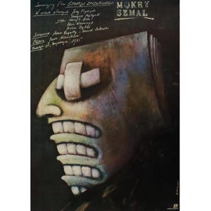 1985 Polish Movie poster - Mokry szmal (Wet Money), Andrzej Pagowski