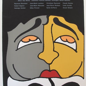 1977 Canadian Theatre Poster, Tartuffe, National Arts Centre