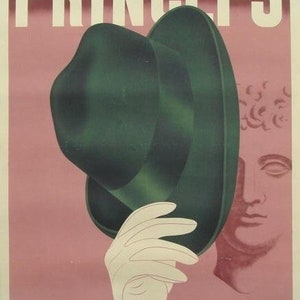 1934 Italian Art Deco Poster, Princeps Carton